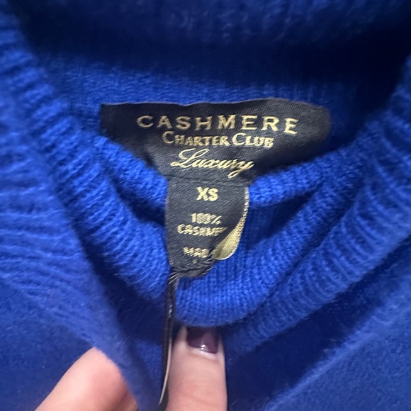 CASHMERE Charter Club. 100% cashmere. XS - Picture 2 of 4